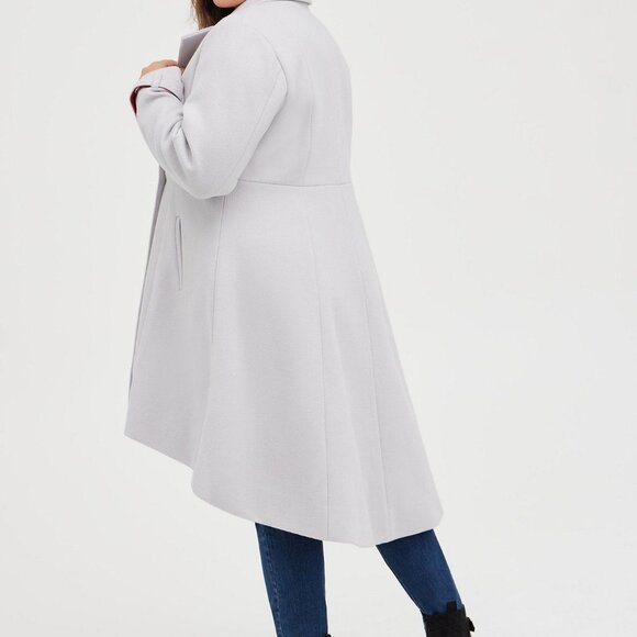 TORRID Hi-Lo Double Breasted Coat Size 2 - Picture 5 of 17